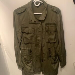 Super Cool Buffalo David Bitton Camo Green Light Button Up Jacket SZ Small 🔥